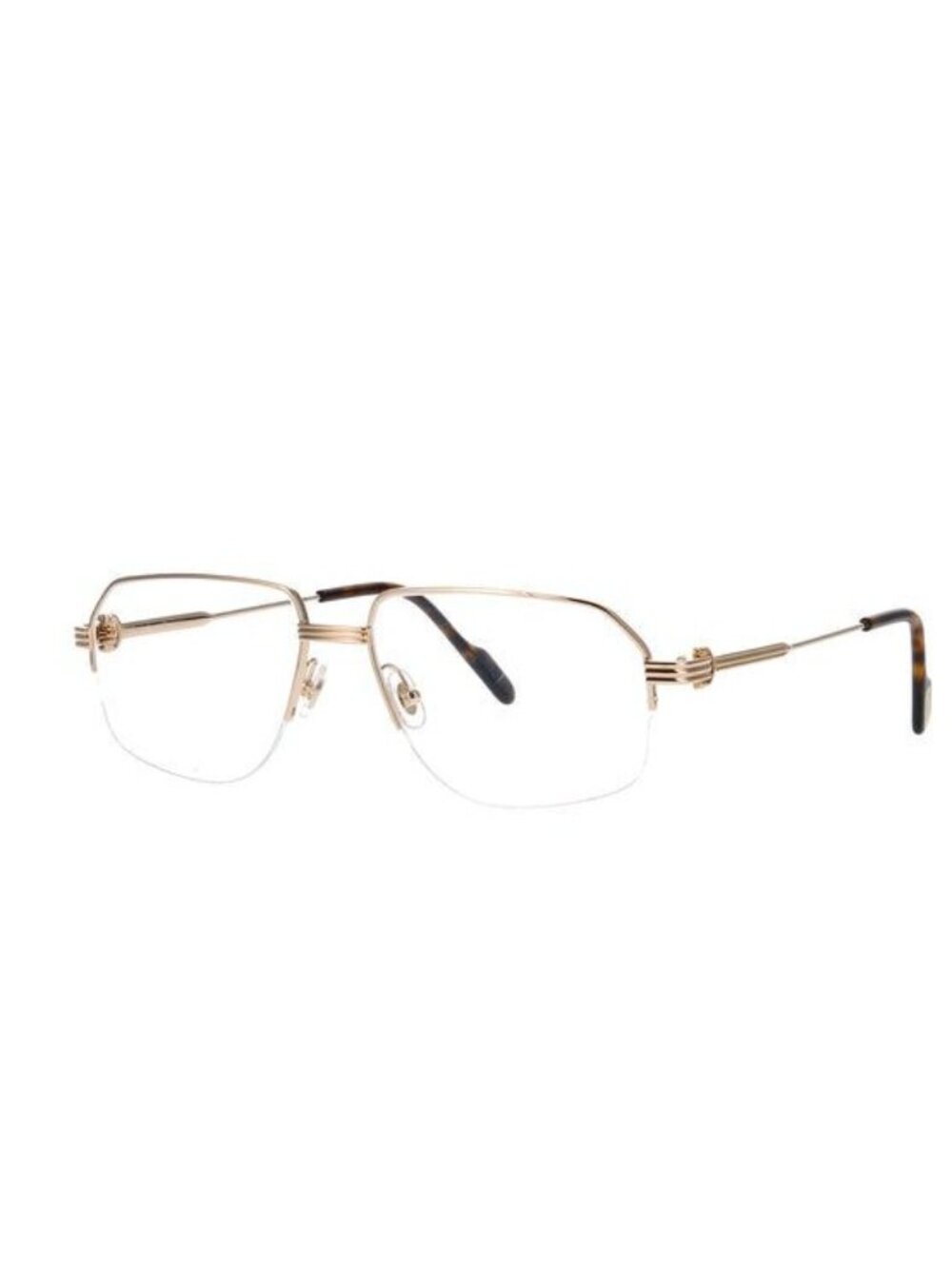 NEW Cartier Eyeglasses CT0285O 002 Gold Aviator Frame